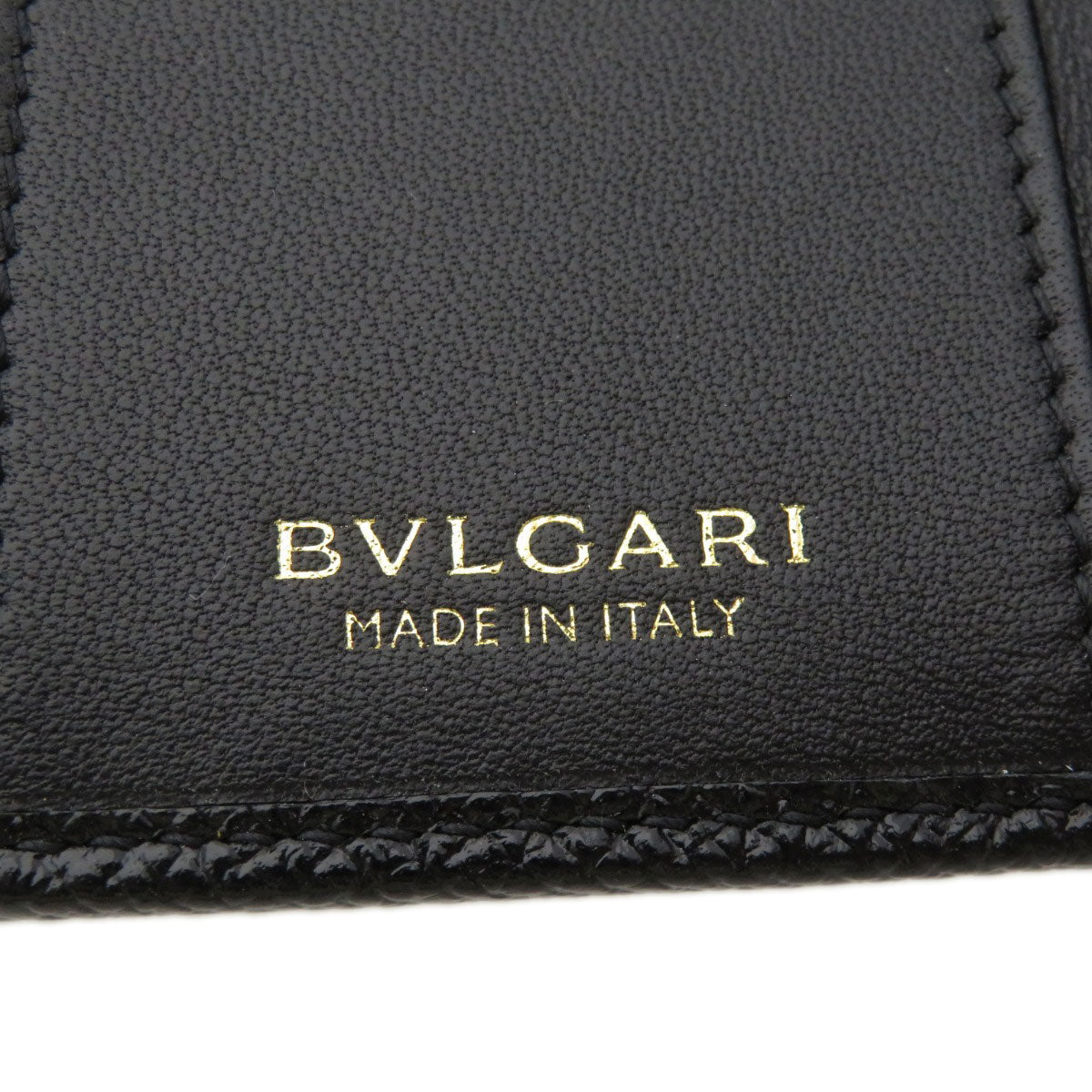 BVLGARI ブルガリ ロゴ金具 キーケース カーフ レディース 中古