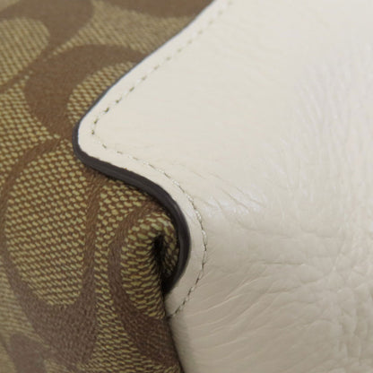COACH コーチ C7261 シグネチャー 2WAY ハンドバッグ PVC レディース 中古
