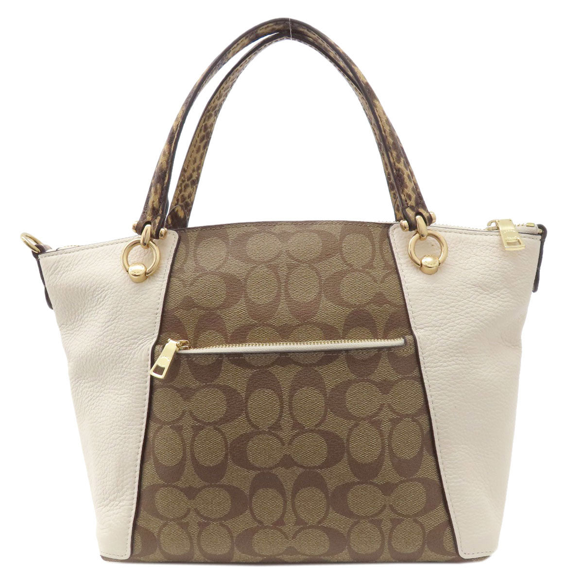 COACH コーチ C7261 シグネチャー 2WAY ハンドバッグ PVC レディース 中古