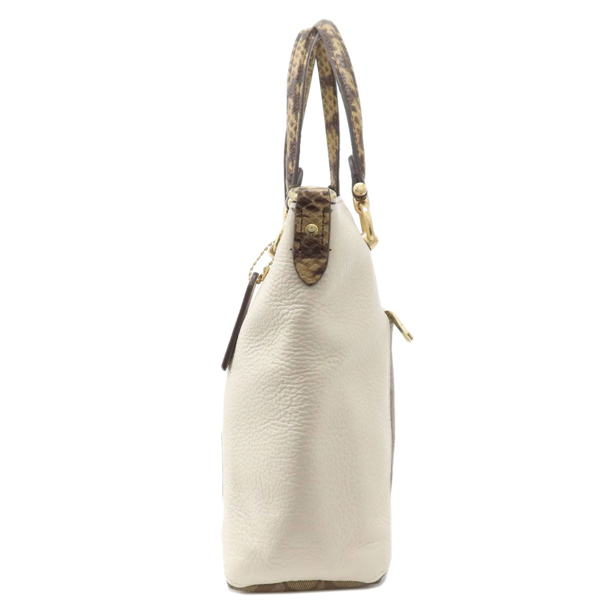 COACH コーチ C7261 シグネチャー 2WAY ハンドバッグ PVC レディース 中古
