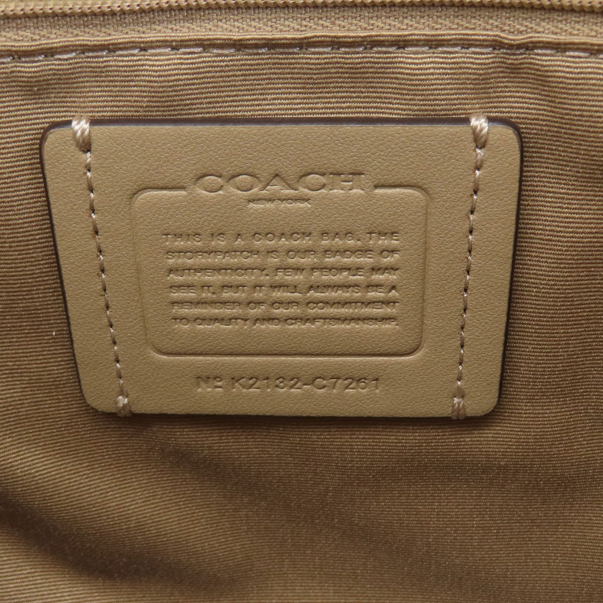 COACH コーチ C7261 シグネチャー 2WAY ハンドバッグ PVC レディース 中古