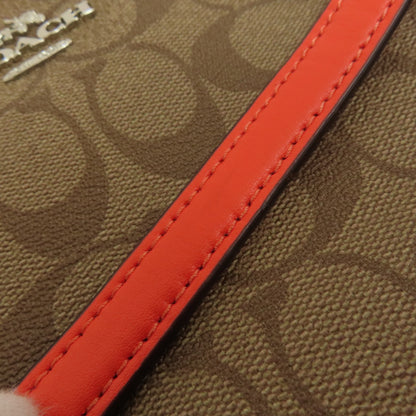 COACH コーチ F58297 ロングショルダー シグネチャー ショルダーバッグ PVC レディース 中古