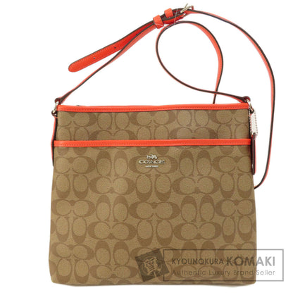 COACH コーチ F58297 ロングショルダー シグネチャー ショルダーバッグ PVC レディース 中古