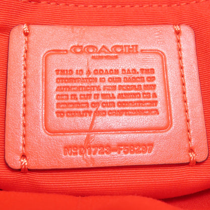 COACH コーチ F58297 ロングショルダー シグネチャー ショルダーバッグ PVC レディース 中古