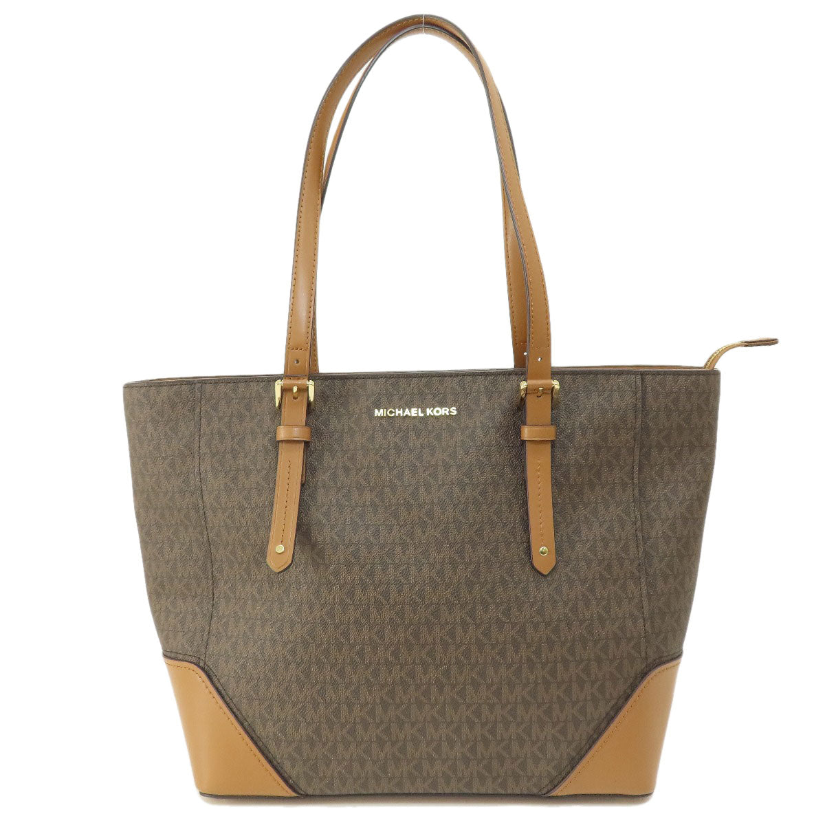 Michael Kors マイケルコース MKシグネチャー トートバッグ PVC レディース 中古