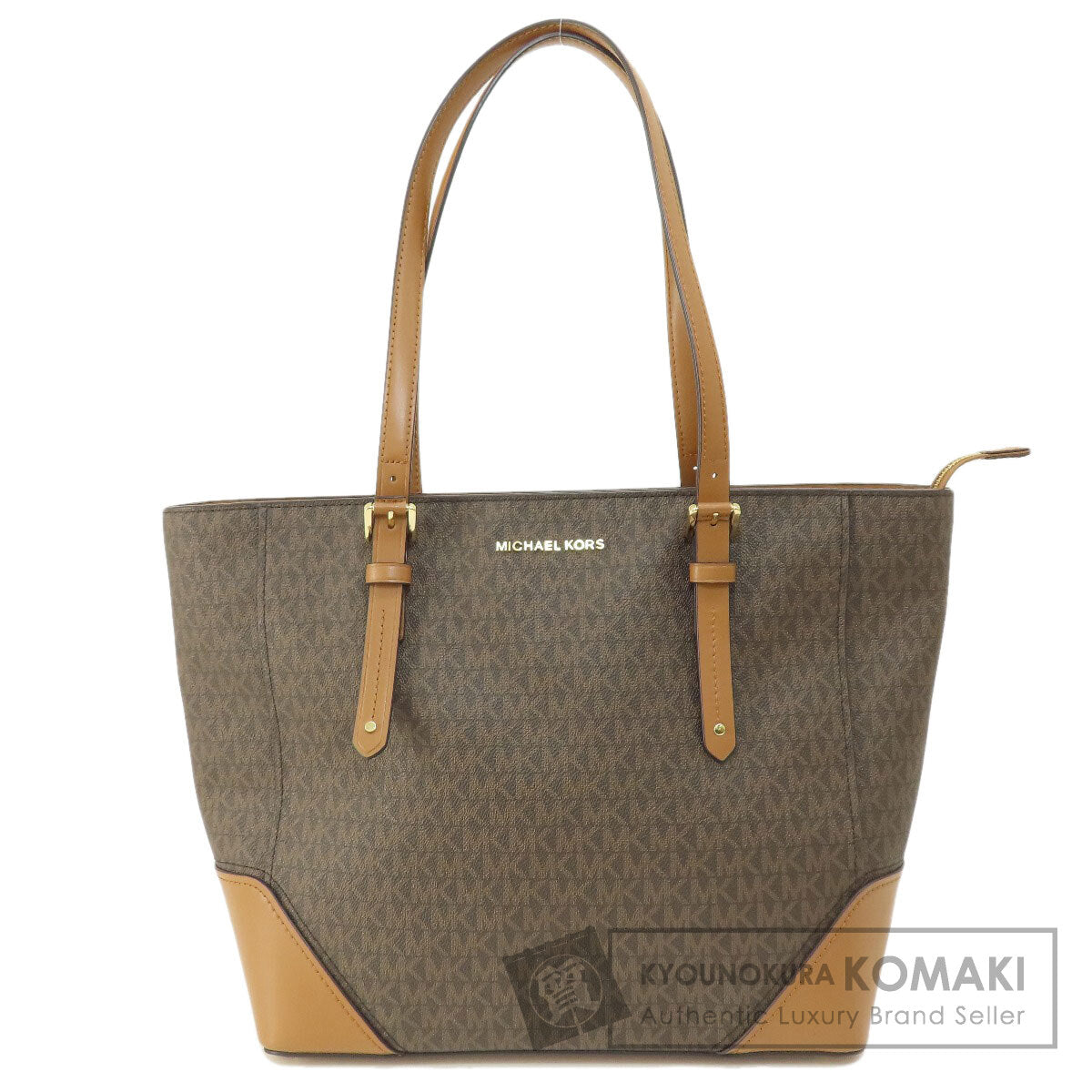 Michael Kors マイケルコース MKシグネチャー トートバッグ PVC レディース 中古