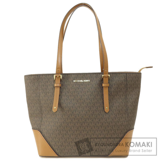 Michael Kors マイケルコース MKシグネチャー トートバッグ PVC レディース 中古