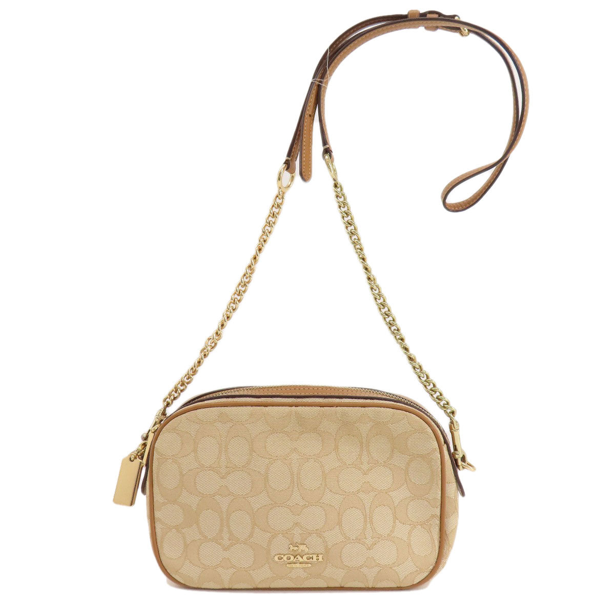 COACH コーチ F28959 シグネチャー ショルダーバッグ キャンバス レディース 中古