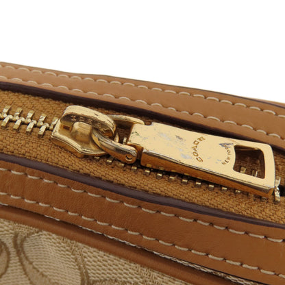 COACH コーチ F28959 シグネチャー ショルダーバッグ キャンバス レディース 中古