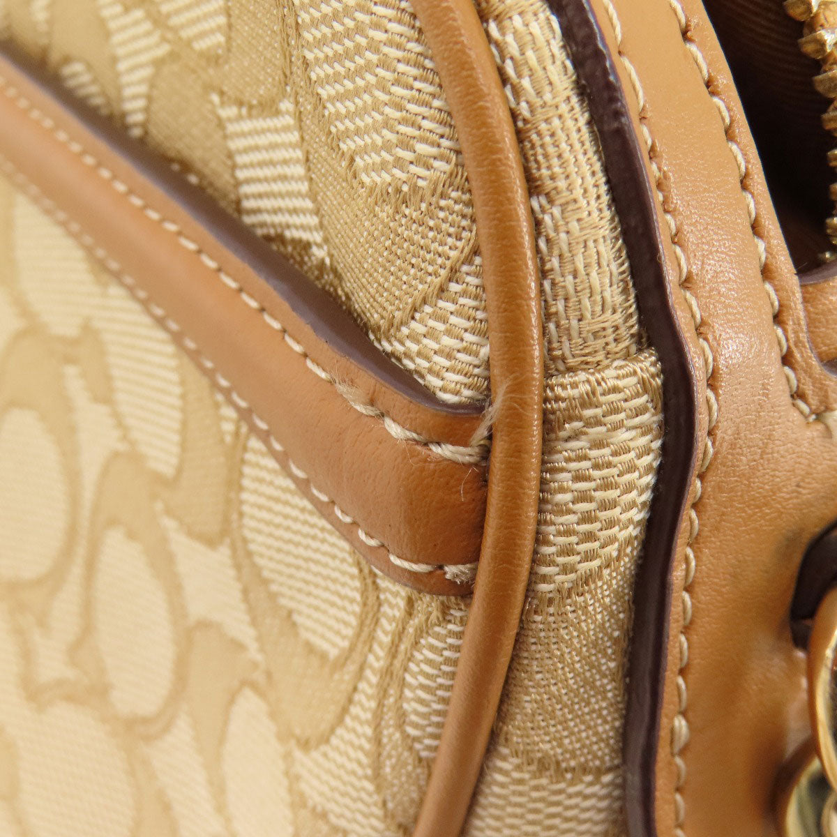 COACH コーチ F28959 シグネチャー ショルダーバッグ キャンバス レディース 中古
