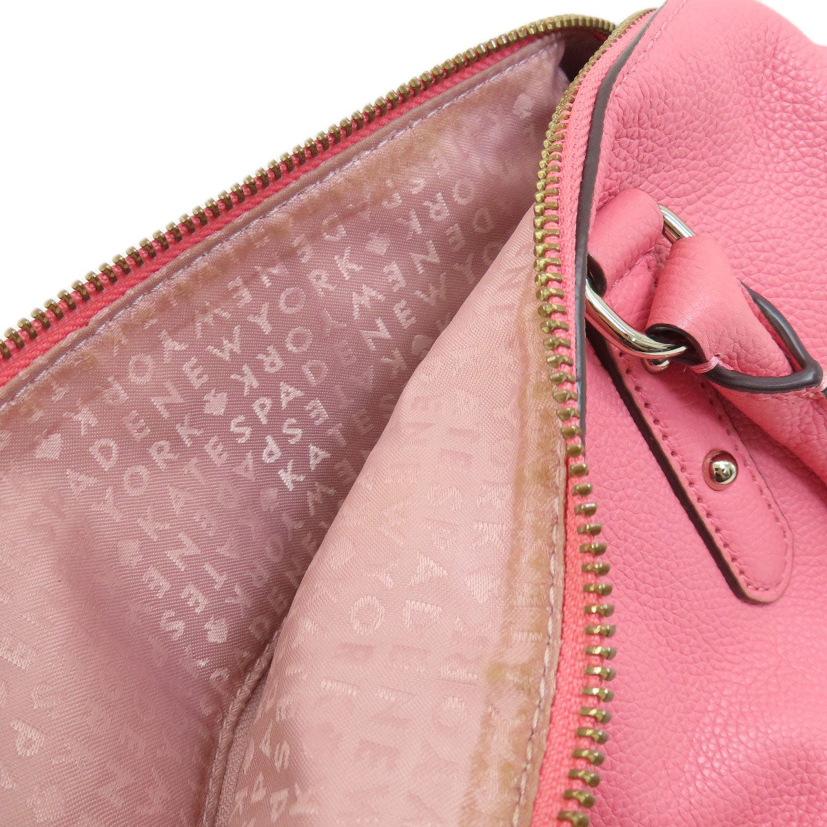 kate spade ケイトスペード ロゴ 2WAY ハンドバッグ レザー レディース 中古