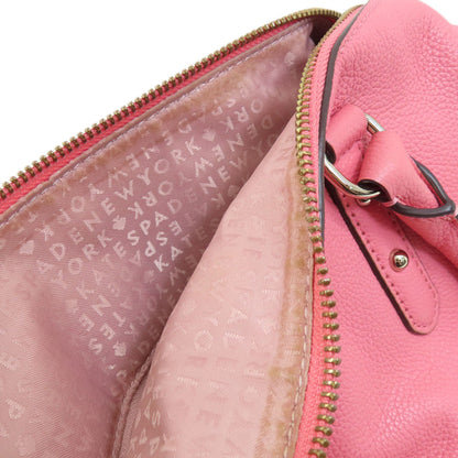 kate spade ケイトスペード ロゴ 2WAY ハンドバッグ レザー レディース 中古