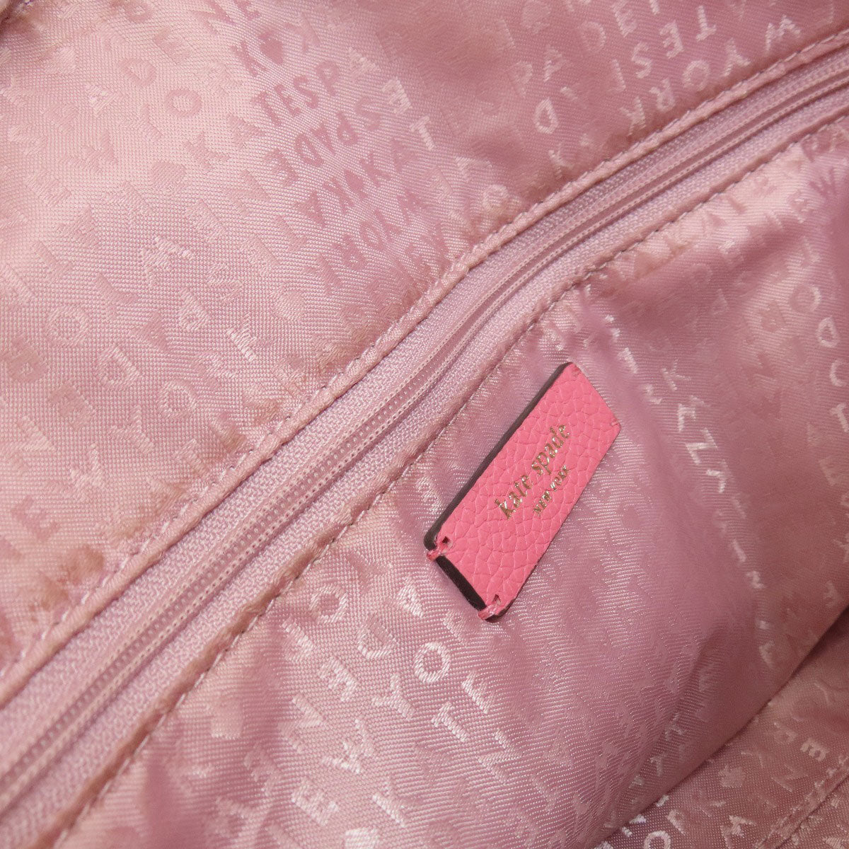 kate spade ケイトスペード ロゴ 2WAY ハンドバッグ レザー レディース 中古