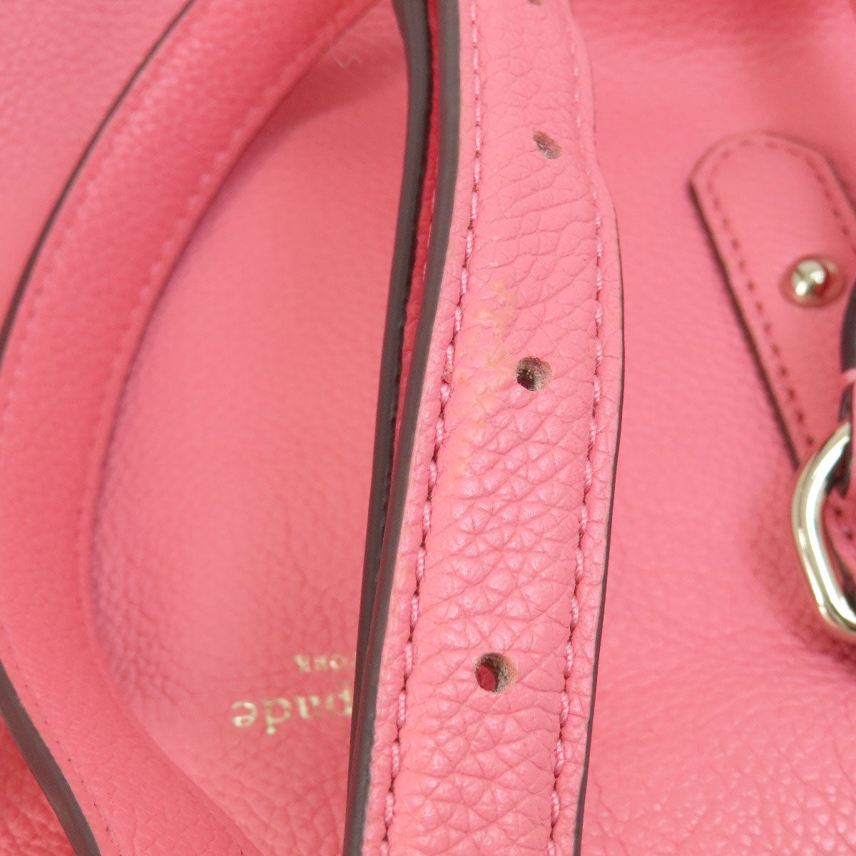 kate spade ケイトスペード ロゴ 2WAY ハンドバッグ レザー レディース 中古