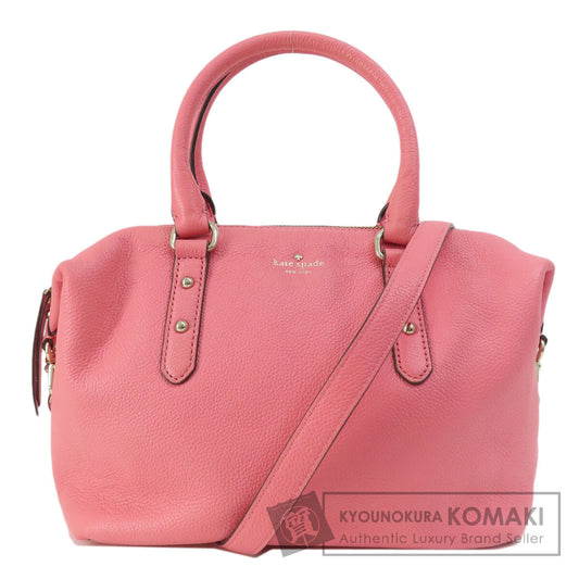 kate spade ケイトスペード ロゴ 2WAY ハンドバッグ レザー レディース 中古