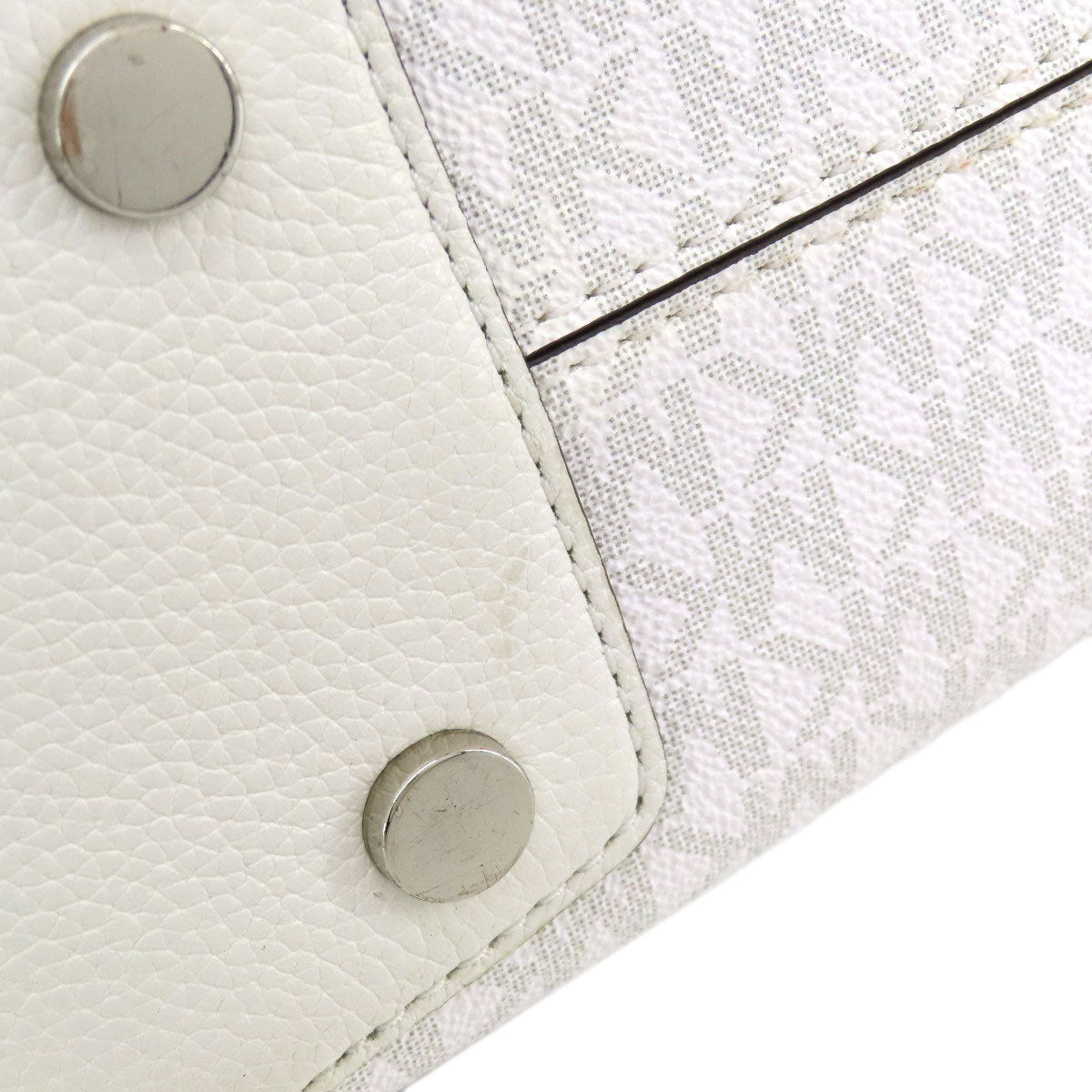 Michael Kors マイケルコース MKシグネチャー トートバッグ PVC レディース 中古