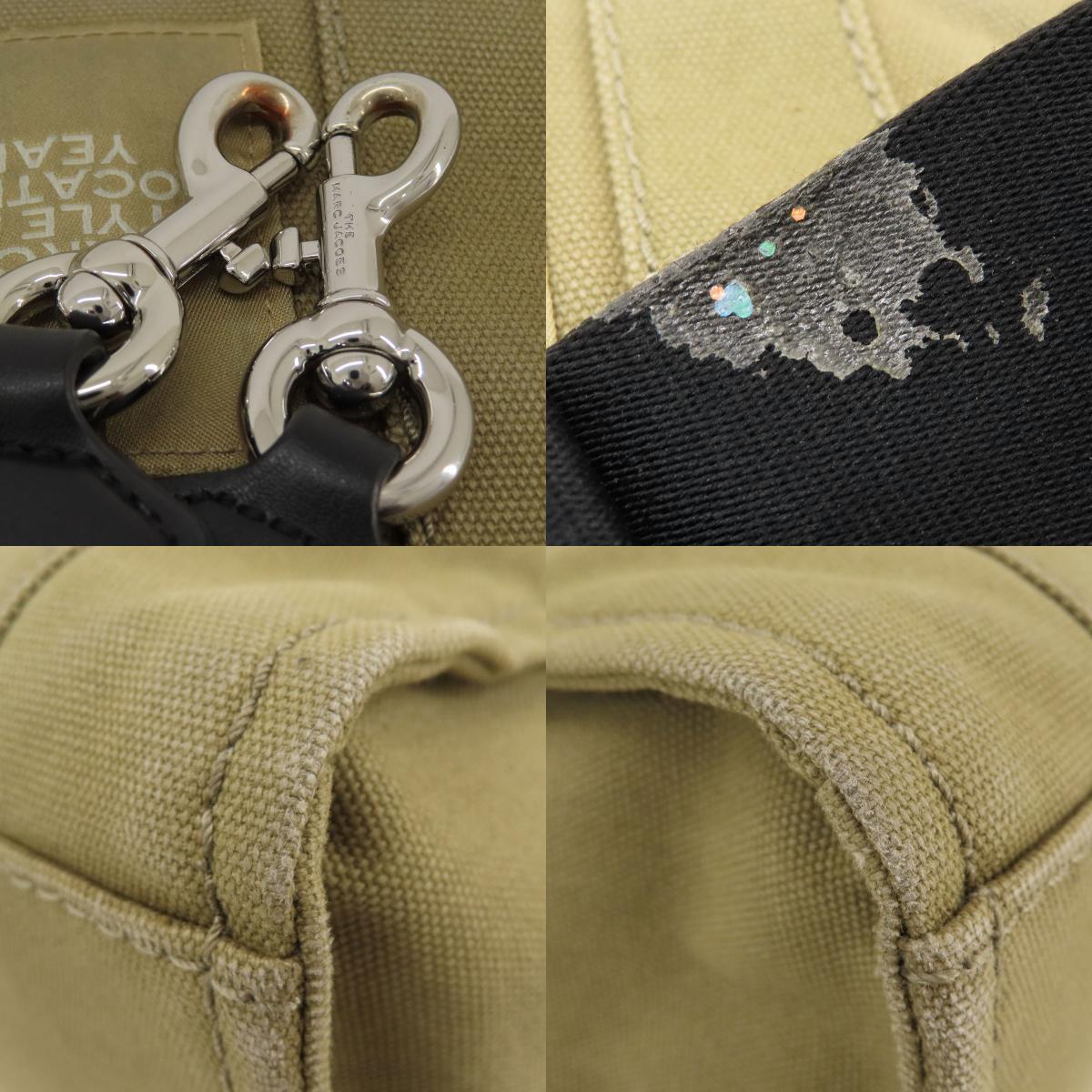 MARC JACOBS マーク・ジェイコブス ザ トートバッグ 2WAY ハンドバッグ キャンバス レディース 中古