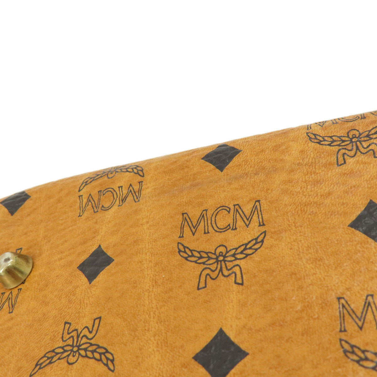 MCM エムシーエム ミニボストン ボストンバッグ PVC レディース 中古