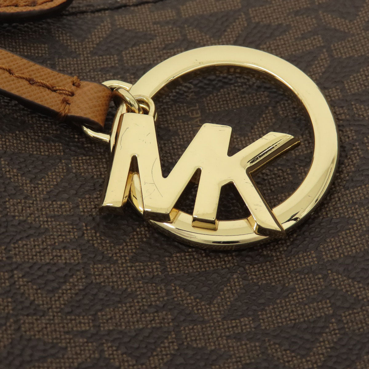 Michael Kors マイケルコース MKシグネチャー トートバッグ PVC レディース 中古