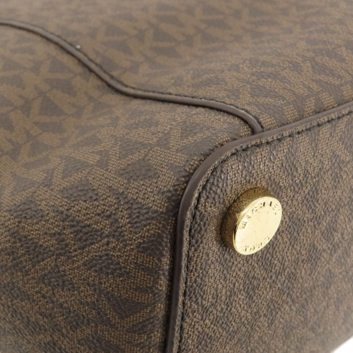 Michael Kors マイケルコース MKシグネチャー トートバッグ PVC レディース 中古