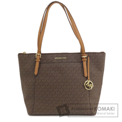 Michael Kors マイケルコース MKシグネチャー トートバッグ PVC レディース 中古