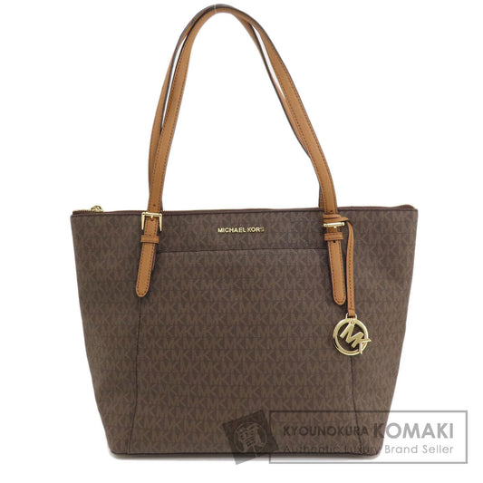 Michael Kors マイケルコース MKシグネチャー トートバッグ PVC レディース 中古