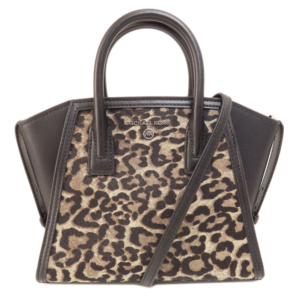 Michael Kors マイケルコース レオパード柄 2WAY ハンドバッグ レザー レディース 中古