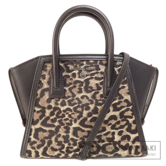 Michael Kors マイケルコース レオパード柄 2WAY ハンドバッグ レザー レディース 中古