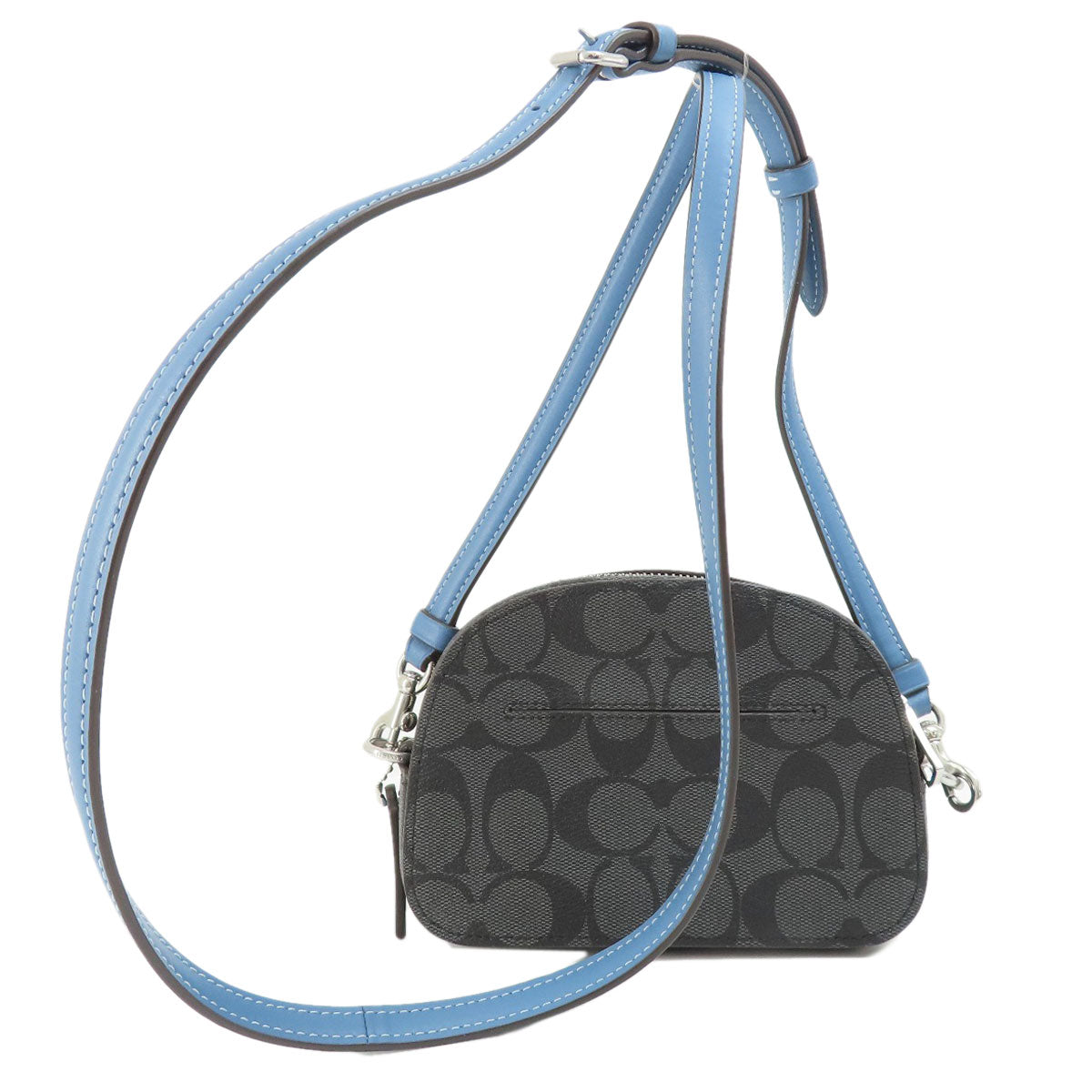 COACH コーチ CN703 ミニ セレナ サッチェル・シグネチャー ショルダーバッグ PVC レディース 中古