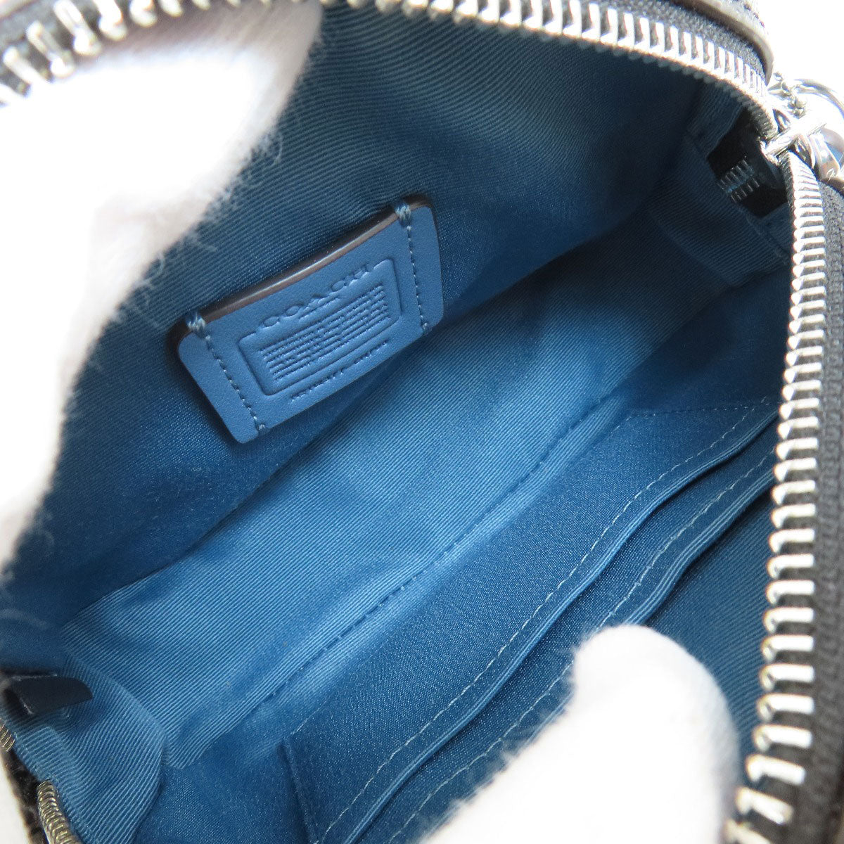 COACH コーチ CN703 ミニ セレナ サッチェル・シグネチャー ショルダーバッグ PVC レディース 中古
