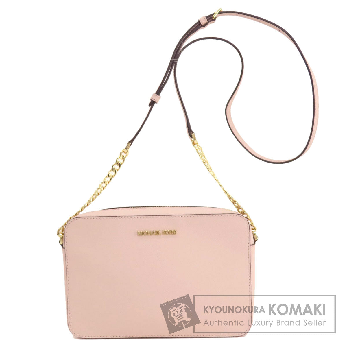 Michael Kors マイケルコース ロゴ ショルダーバッグ レザー レディース 中古