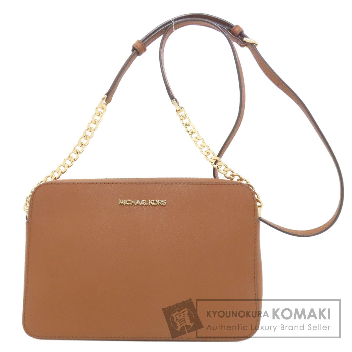 Michael Kors マイケルコース ロゴ ショルダーバッグ レザー レディース 中古