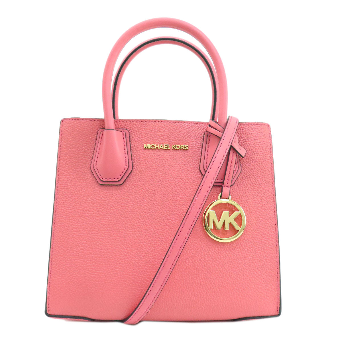 Michael Kors マイケルコース ロゴ 2WAY ハンドバッグ レザー レディース 中古