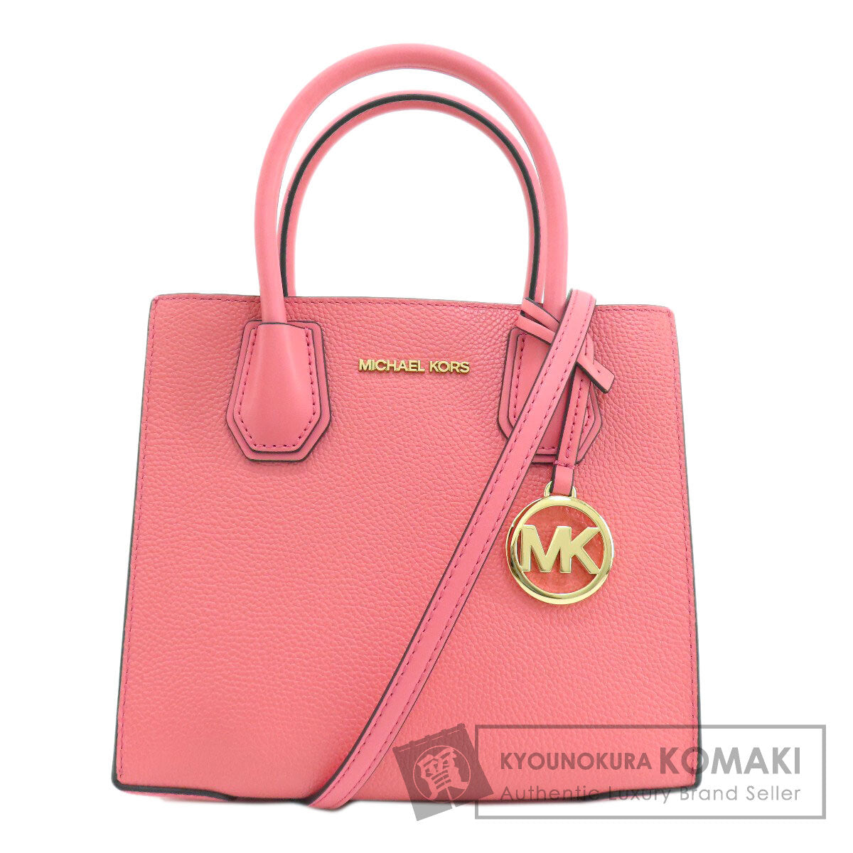 Michael Kors マイケルコース ロゴ 2WAY ハンドバッグ レザー レディース 中古