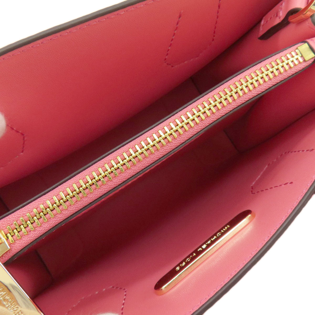 Michael Kors マイケルコース ロゴ 2WAY ハンドバッグ レザー レディース 中古