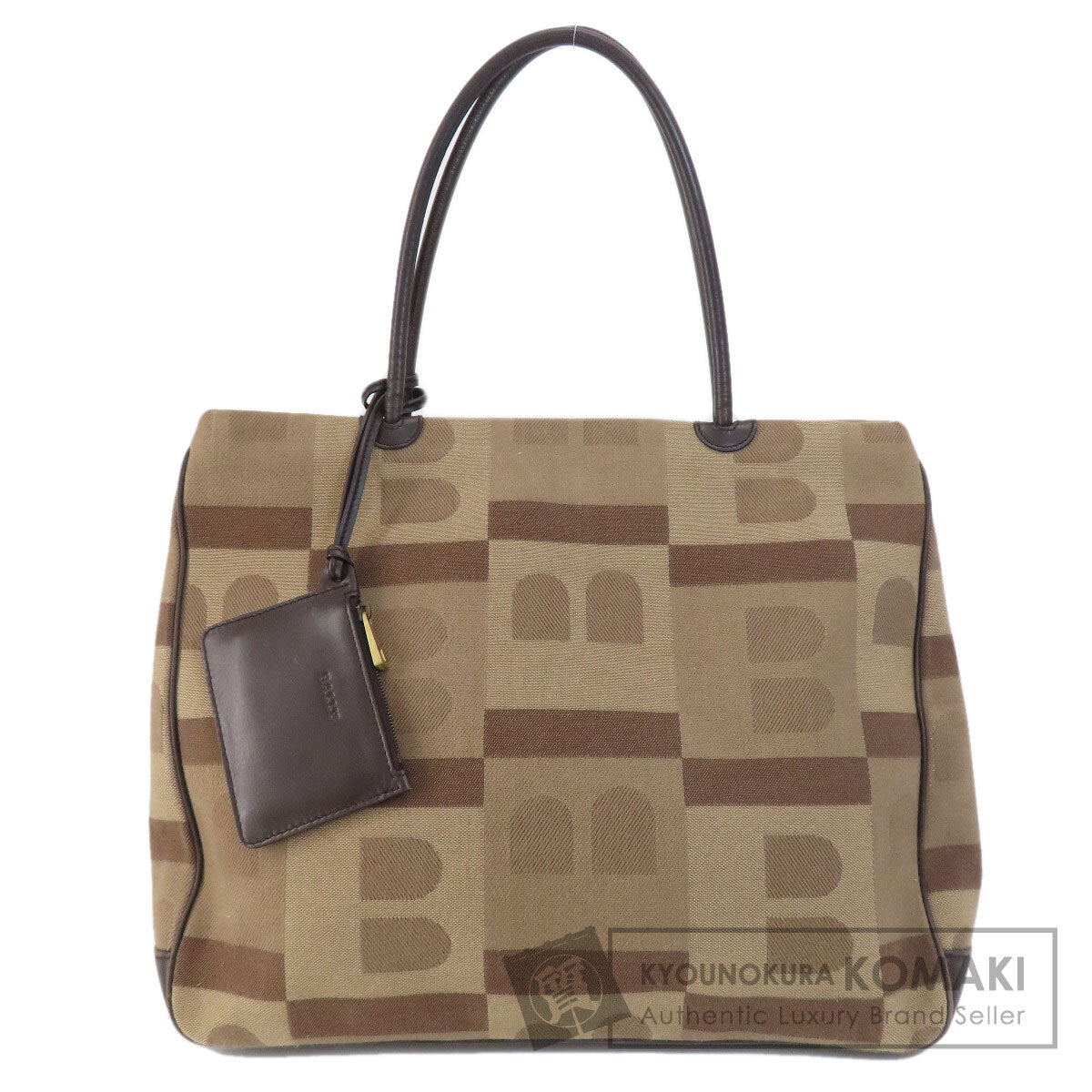 BALLY バリー ロゴ トートバッグ キャンバス レディース 中古