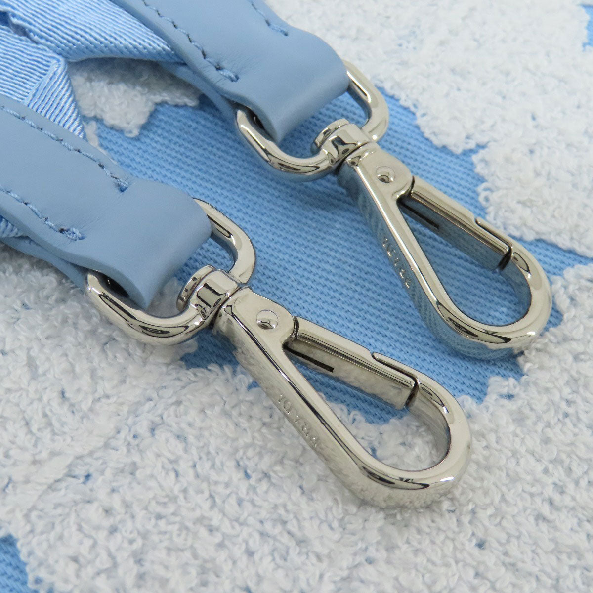 PRADA プラダ 1BA343 ドリル 2WAY トートバッグ キャンバス レディース 中古