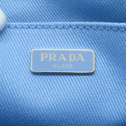 PRADA プラダ 1BA343 ドリル 2WAY トートバッグ キャンバス レディース 中古