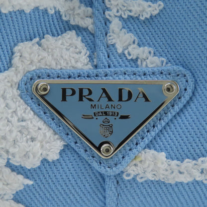 PRADA プラダ 1BA343 ドリル 2WAY トートバッグ キャンバス レディース 中古