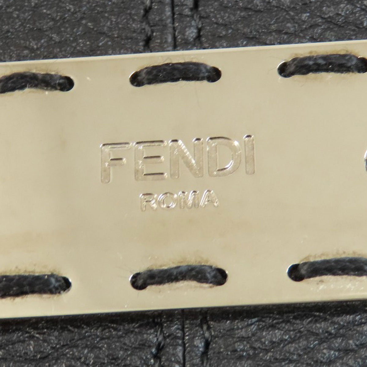 FENDI フェンディ ロゴ 2WAY トートバッグ カーフ レディース 中古