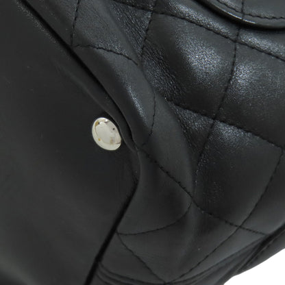 CHANEL シャネル カンボンライン シルバー金具 トートバッグ カーフ レディース 中古