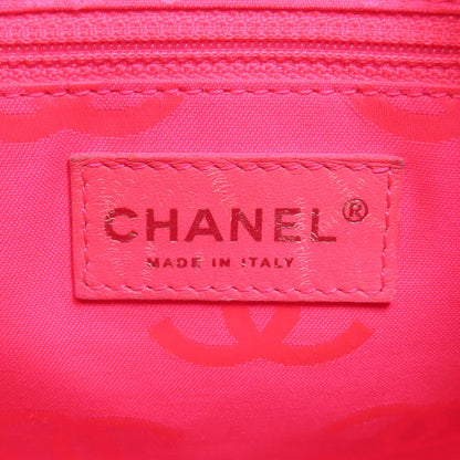 CHANEL シャネル カンボンライン シルバー金具 トートバッグ カーフ レディース 中古
