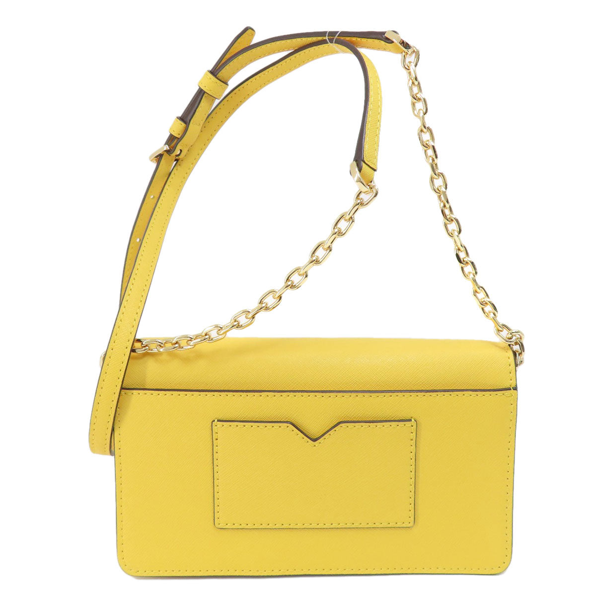 Michael Kors マイケルコース ロゴ金具 チェーンショルダー トートバッグ PVC レディース 中古