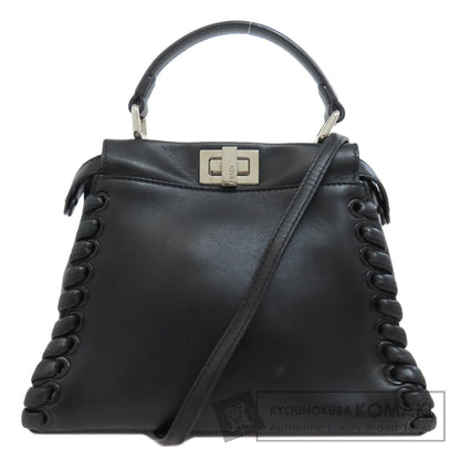 FENDI フェンディ ピーカブーミニ 2WAY ハンドバッグ レザー レディース 中古