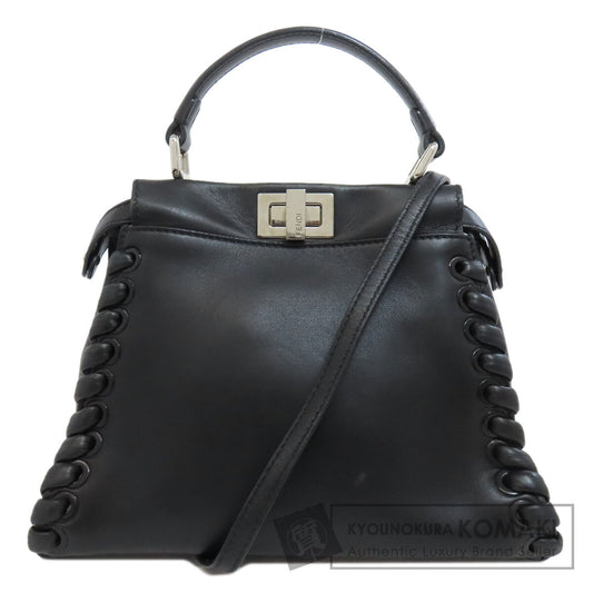 FENDI フェンディ ピーカブーミニ 2WAY ハンドバッグ レザー レディース 中古