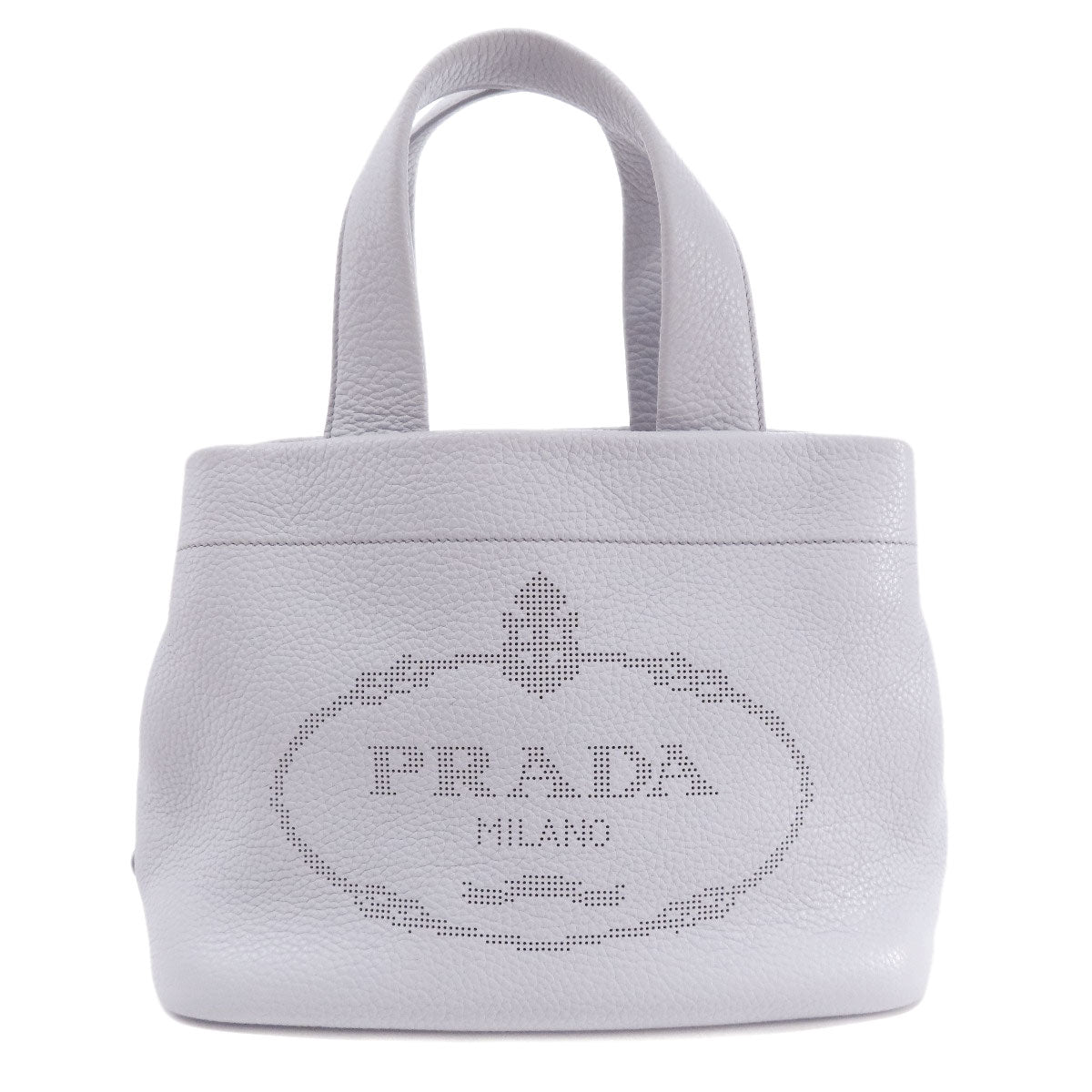 PRADA プラダ ロゴ ハンドバッグ レザー レディース 中古