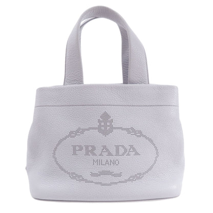 PRADA プラダ ロゴ ハンドバッグ レザー レディース 中古