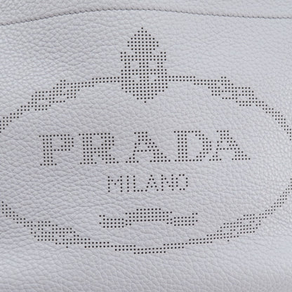 PRADA プラダ ロゴ ハンドバッグ レザー レディース 中古