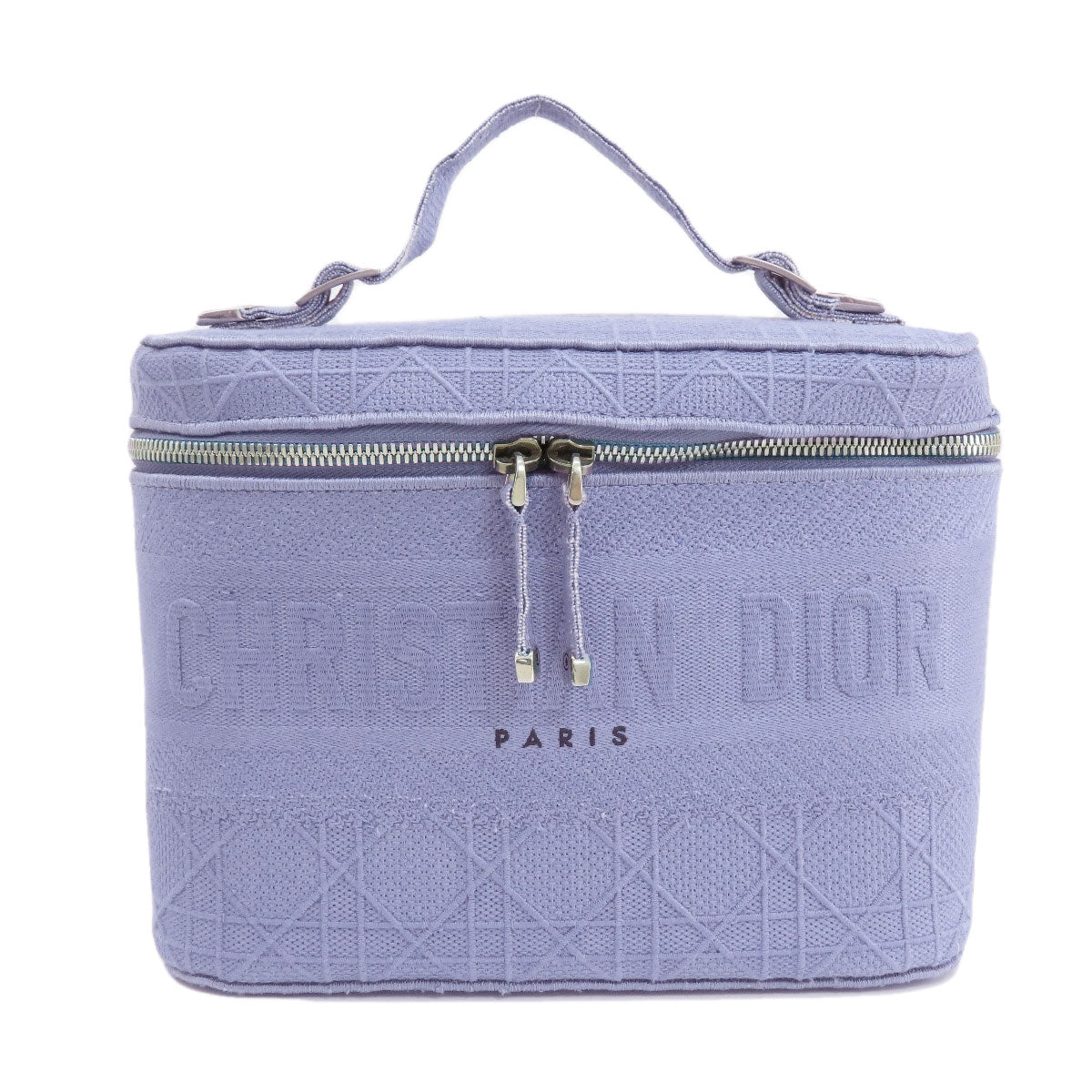 CHRISTIAN DIOR クリスチャンディオール レディディーライト バニティ ハンドバッグ キャンバス レディース 中古