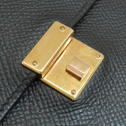 HERMES エルメス クリック12 黒 ブラック ゴールド金具 二つ折り財布（小銭入れあり） エプソン レディース 中古